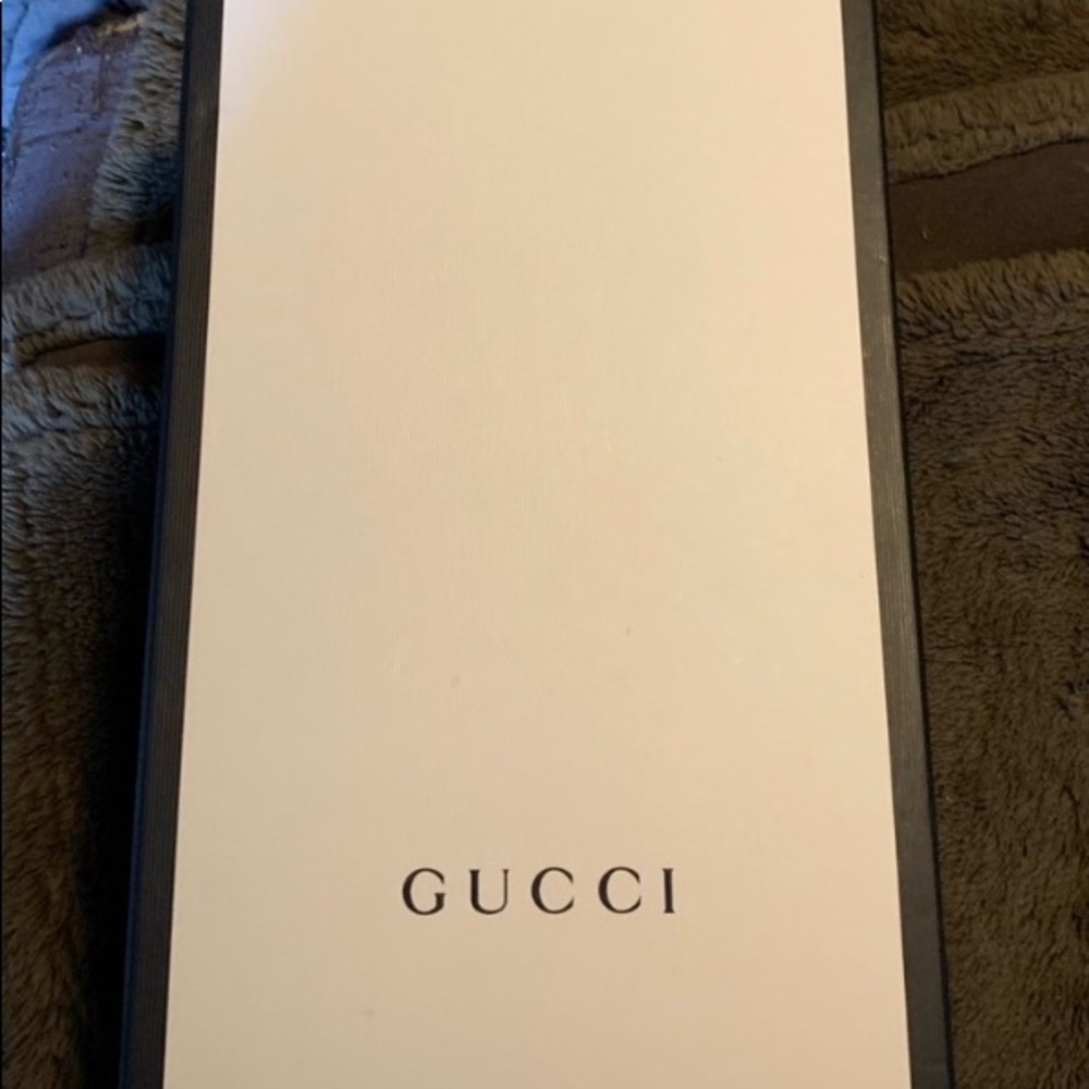 Gucci Men’s Slides Black Green/ Red Stripe - Picture 5 of 6